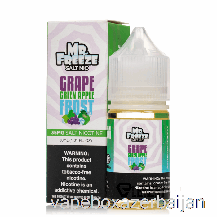 Vape Box Azerbaijan Grape Green Apple Frost - Mr Freeze Salts - 30mL 50mg